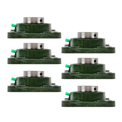Solid Spare (6) UCF209-28 Solid Base Pillow Block Flange Mounted Bearing 1-3/4" Bore 4 Bolt