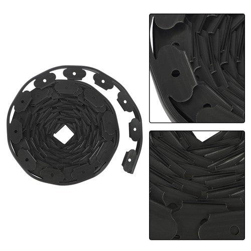 Solid Spare L-shaped Landscape Edging Border Kit No-Dig Garden Edge Lawn Border 1.5" 60 FT