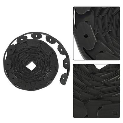 Solid Spare L-shaped Landscape Edging Border Kit No-Dig Garden Edge Lawn Border 1.5" 60 FT