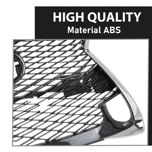 Solid Spare Front Bumper Grille Grill Fit For 16-17 Lexus GS200t 16-18 GS450h 16-20 GS350