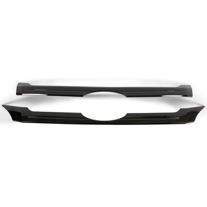 Solid Spare Front Grille Bumper For Ford Edge 2011-2014 Upper & Center Black Replacement