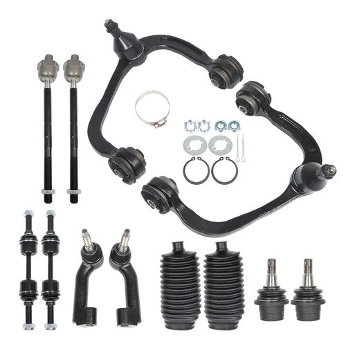 Solid Spare For Ford F-150 2009 2010-2014 12pc Front Control Arms Suspension Kit ES800514