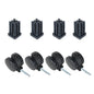Solid Spare 4 Pack Caster Wheel For Weber Spirit Series For Weber Summit Gas Grills