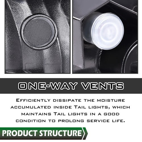 Solid Spare Fit For 2016-2021 Toyota Tacoma Rear Left Side Tail Light Brake Lamp Assembly