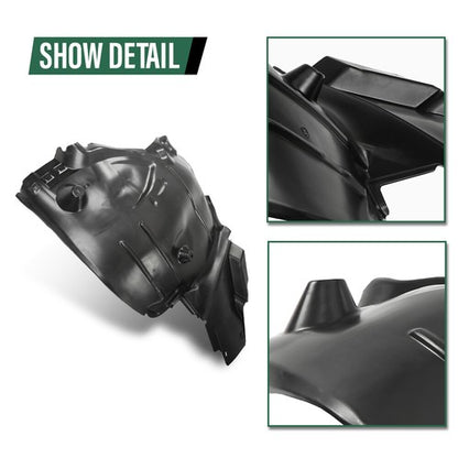 Solid Spare Fit For 15-17 Mercedes-Benz C Class Front Fender Liner Rear Section LH Side