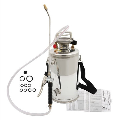 Solid Spare 1.5Gal Stainless Steel Sprayer Pump Sprayer W/ Adjustable Nozzle Hose 6L
