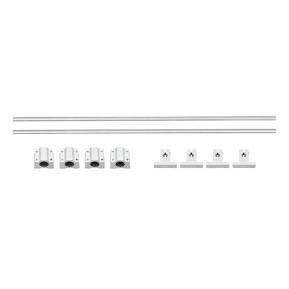 Solid Spare 8mm × 500mm 2Pcs Linear Motion Rail Shaft w/ 4 SCS8UU Bearing & SK8 Rail Support