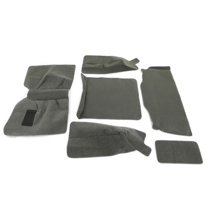 Solid Spare 6Pcs Gray Carpet Rug Mat Fits 86-95 Jeep Wrangler YJ 76-86 CJ-7 L& R Full Set