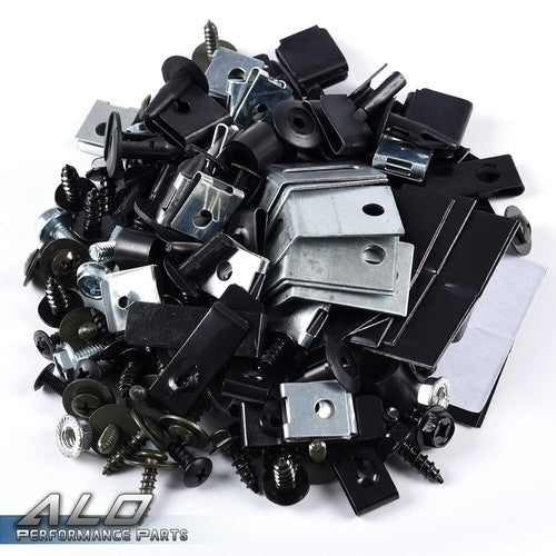 Solid Spare Universal Pocket/Rivet Style Fender Flares Screw/Bolt Hardware Kit Fit For Ford