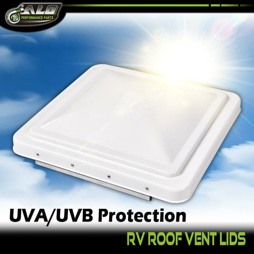 Solid Spare 2pcs White 14" x 14" Replacement Roof Vent Cover Camper RV Trailer Ventline