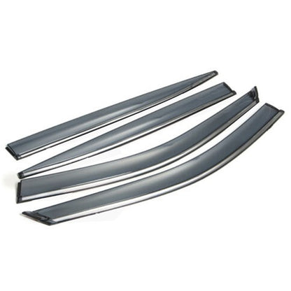 Solid Spare 4pcs Fit For Infiniti Q50 14-20 Window Visor Smoke Tinted Acrylic Rain Guard