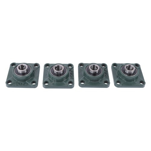 Solid Spare 4Pcs UCF204-12 Pillow Block Flange Bearing 3/4" Bore 4 Bolt Solid Base
