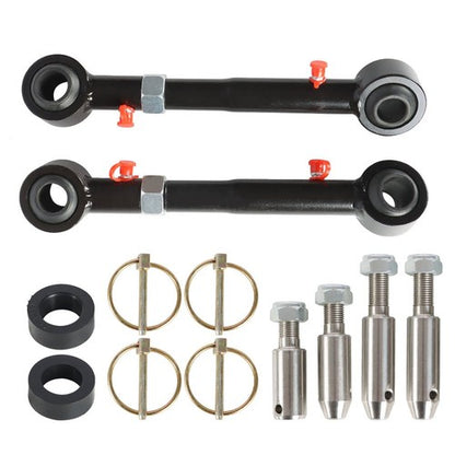 Solid Spare For 2.5-6" lifts 07-18 Jeep Wrangler Sport Front Sway Bar Links Disconnects