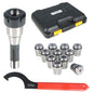 Solid Spare 11PC R8 Shank With ER32 Collet Set ER32 Chuck & Spanner For Milling Machine NEW