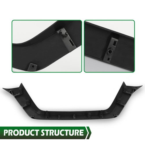 Solid Spare Fit For 17-20 Nissan Rogue Front Bumper Grille Black Trim Molding NI1044114