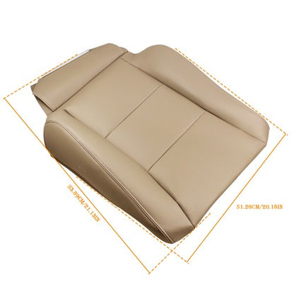 Solid Spare Leather Front Driver & Passenger Covers Tan Suit For 98-07 Toyota Land Cruiser