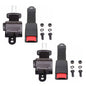 Solid Spare 2 PCS Golf Cart Black Seat belts with buckles For EZGO Yamaha Club Car Universal