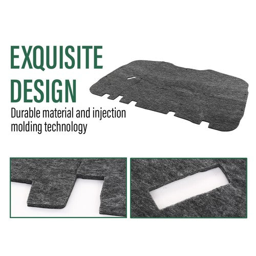 Solid Spare Fit For 2000-2006 Chevy Tahoe Suburban Hood Insulation Pad Heat Blanket & Clips