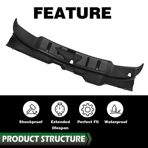 Solid Spare Fit For 02-10 DODGE RAM 1500/2500/3500 Windshield Wiper Cowl Panel #55056006AG
