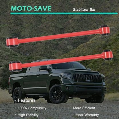 Solid Spare New Red Rear Suspension Sway Bar Kit For Toyota Tundrar 07-20 4.6L5.7L Series