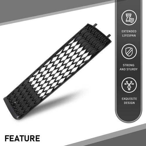 Solid Spare Fit For 2010-2015 Audi Q7 Front Bumper Grille Outer Cover Left+Right Side