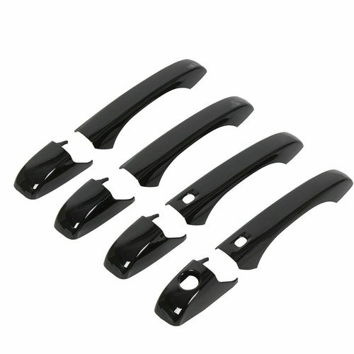 Solid Spare Glossy Black Door Handle Cover Set For Jeep Grand Cherokee/Dodge Durango 2011+