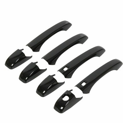 Solid Spare Glossy Black Door Handle Cover Set For Jeep Grand Cherokee/Dodge Durango 2011+