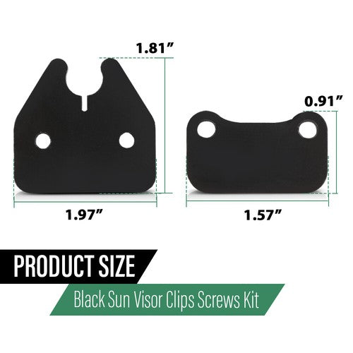 Solid Spare New Fit For 2019-up Dodge Ram 1500 Trucks Sun Visor Clips & Sunvisor Screws Set