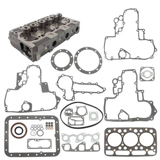 Solid Spare Complete Cylinder Head D1402 for Kubota Bobcat 643 Skid Steer Loader 1552103040