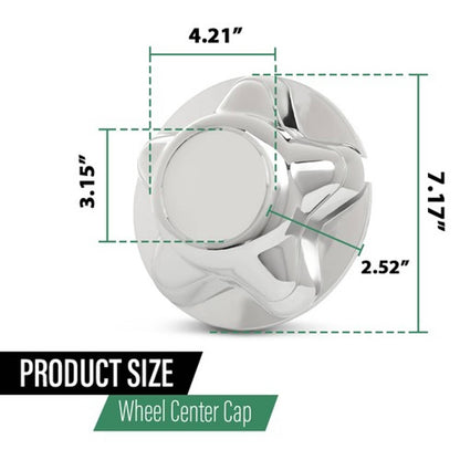 Solid Spare Fit For 97-03 Ford F150 Expedition Silver 7'' Wheel Center Cover Hub Cap