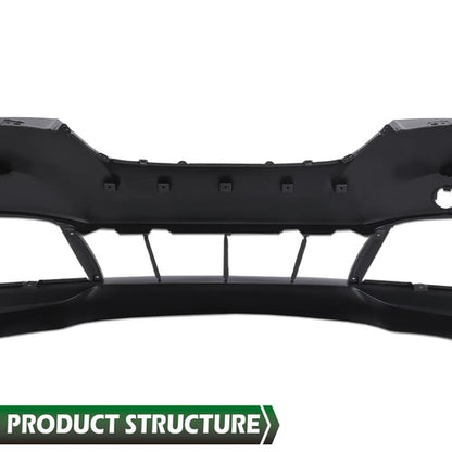 Solid Spare Front Bumper Cover Fascia Fit For 2010 2011 2012 Hyundai Genesis Coupe