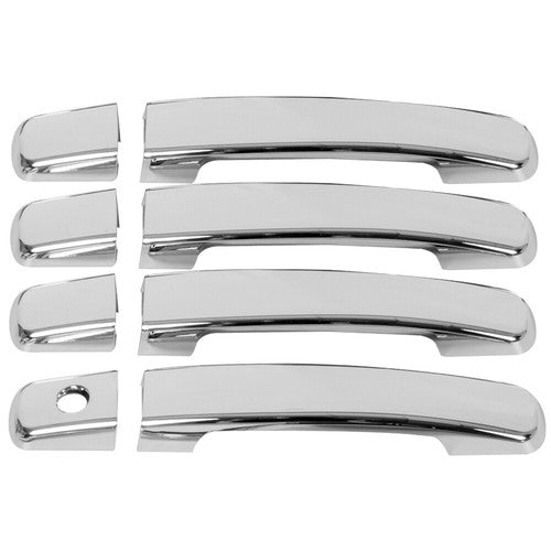 Solid Spare Chrome Mirror Cover +4 Door Handle+Full Tailgate Cover For 13-19 Nissan Frontier