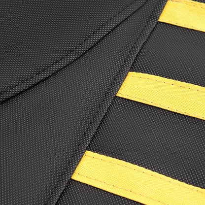 Solid Spare Black+Yellow Ribs PVC Multi Grip Seat Cover For Suzuki Z400 LTZ 400 2003-2009 08
