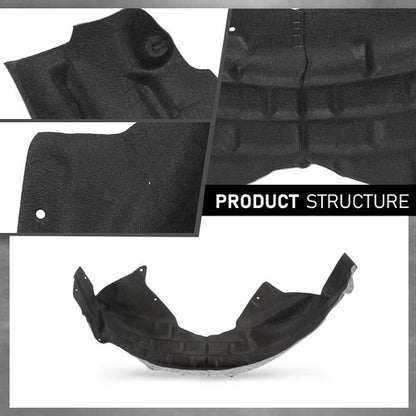 Solid Spare Rear Fender Liner Splash Shield Left Fit For 12-18 Ford Focus CP9Z-58278B51-A