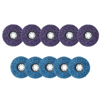 Solid Spare 10 Pack Diamond Strip Discs Stripping Wheel for Angle Grinder (4-1/2" x 7/8")