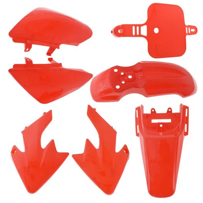 Solid Spare Red Plastic Fender Fairing Kit For Honda XR50 SDG CRF50 SSR107 125 Dirt Bike