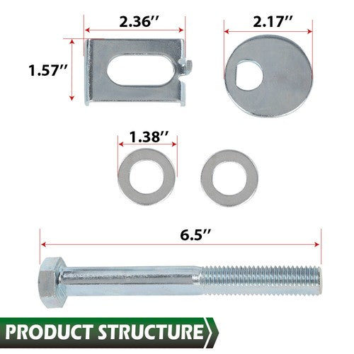 Solid Spare Fit For 04-08 21-23 Ford F150 Front Adjustable Alignment Camber Caster Cam Bolts