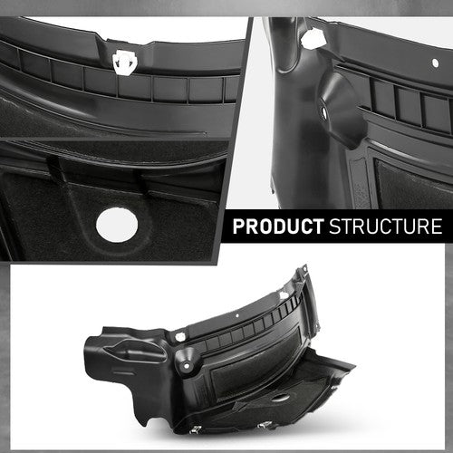 Solid Spare Fit For Audi A7 2012-2015 Front Left & Right Fender Liner Wheel Spoiler
