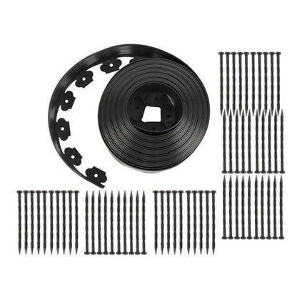 Solid Spare Garden Landscape Edging No Dig Lawn Edging Border With Anchoring Spikes Plastic