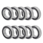 Solid Spare 10Pcs 6007-2RS Bearings 35×62×14mm Double Rubber Seals Deep Groove Ball Bearing