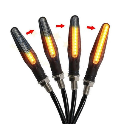 Solid Spare 4Pcs Universal Motorcycle 12 LED Turn Signal Light Indicator Blinker Lamp Amber