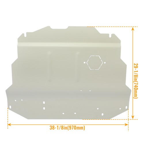 Solid Spare Skid Plate Belly Pan Aluminum For 99-10 VW Volkswagen Golf Jetta MK4 New Beetle