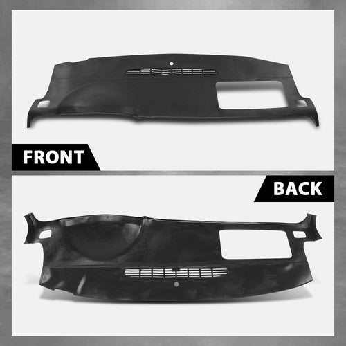 Solid Spare Fit For 2007-2014 Tahoe Avalanche Suburban Yukon TPE Dash Cover Cap Black