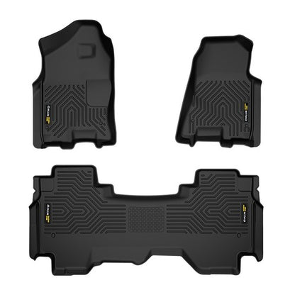 Solid Spare TPE Floor Mats All Weather Liners Fit For 19-24 Dodge Ram 1500 Crew Cab New Body