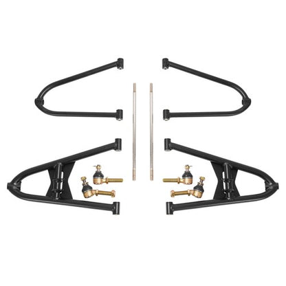 Solid Spare +2+1 Front A-Arms for Honda TRX450R w/ Braided Brake Lines & Clamps 04 05 06 07