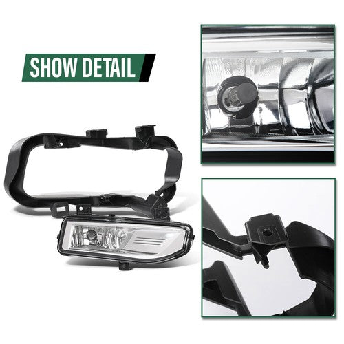 Solid Spare Fog Lights Driving Lamps w/ Wiring Fit For 17-19 Nissan Kicks Left+Right side