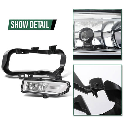 Solid Spare Fog Lights Driving Lamps w/ Wiring Fit For 17-19 Nissan Kicks Left+Right side