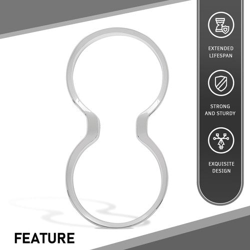 Solid Spare Inner Gear Shift Cup Holder Cover Trim Bezel For 2011-2021 Jeep Grand Cherokee