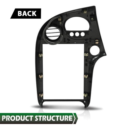 Solid Spare Fit For 2004-2008 Pontiac Grand Prix Black Center Dash Radio Bezel w/ 3 Buttons