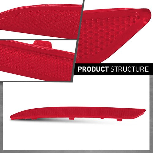 Solid Spare Fit For Mercedes-Benz A S GLE Class W222 W166 AMG Rear Bumper Reflector Left
